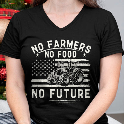 Best Farmer Life Shirt, Funny Farmer UnisexT-Shirt/Hoodie/Sweatshirt HLT00 - Farming Tractors USA Flag No Farmers No Food Farm Patriotic T-Shirt