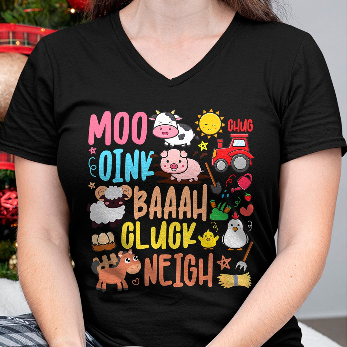 Best Farmer Life Shirt, Funny Farmer UnisexT-Shirt/Hoodie/Sweatshirt HLT00 - Farm Animals Sounds Oink Baa Neigh Cluck Moo Kids Farmer T-Shirt