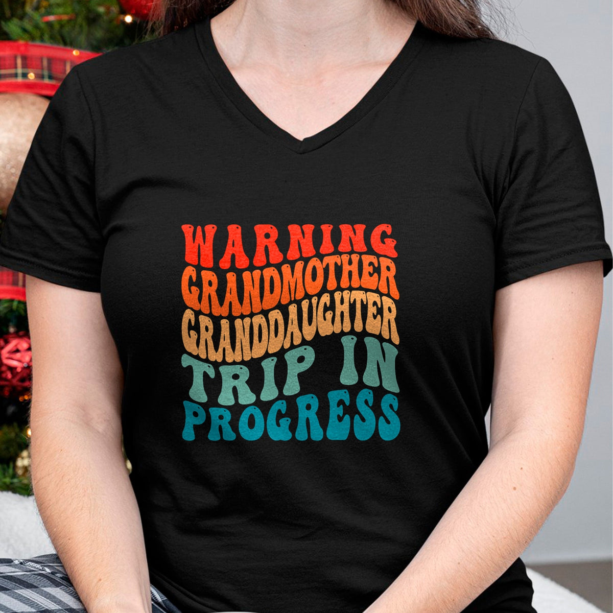 Best Grandma Shirt, Proud Grandma Unisex T-Shirt/Hoodie/Sweatshirt HLT00 - Warning GrandMother GrandDaughter Trip In Progress Trip T-Shirt