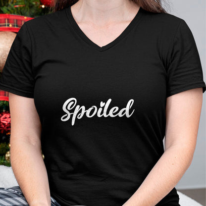 Best Wife Shirt, Wife and Husband Unisex T-Shirt/Hoodie/Sweatshirt HLT00 - Broke And Spoiled Matching Couples Funny T-Shirt (1)