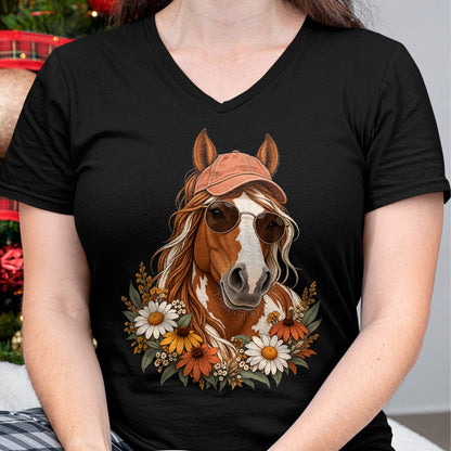 Best Horse Lover Shirt , Funny Horse UnisexT-Shirt/Hoodie/Sweatshirt HLT00 - Cute Floral Horse Western Cowgirl for Kids Girls T-Shirt