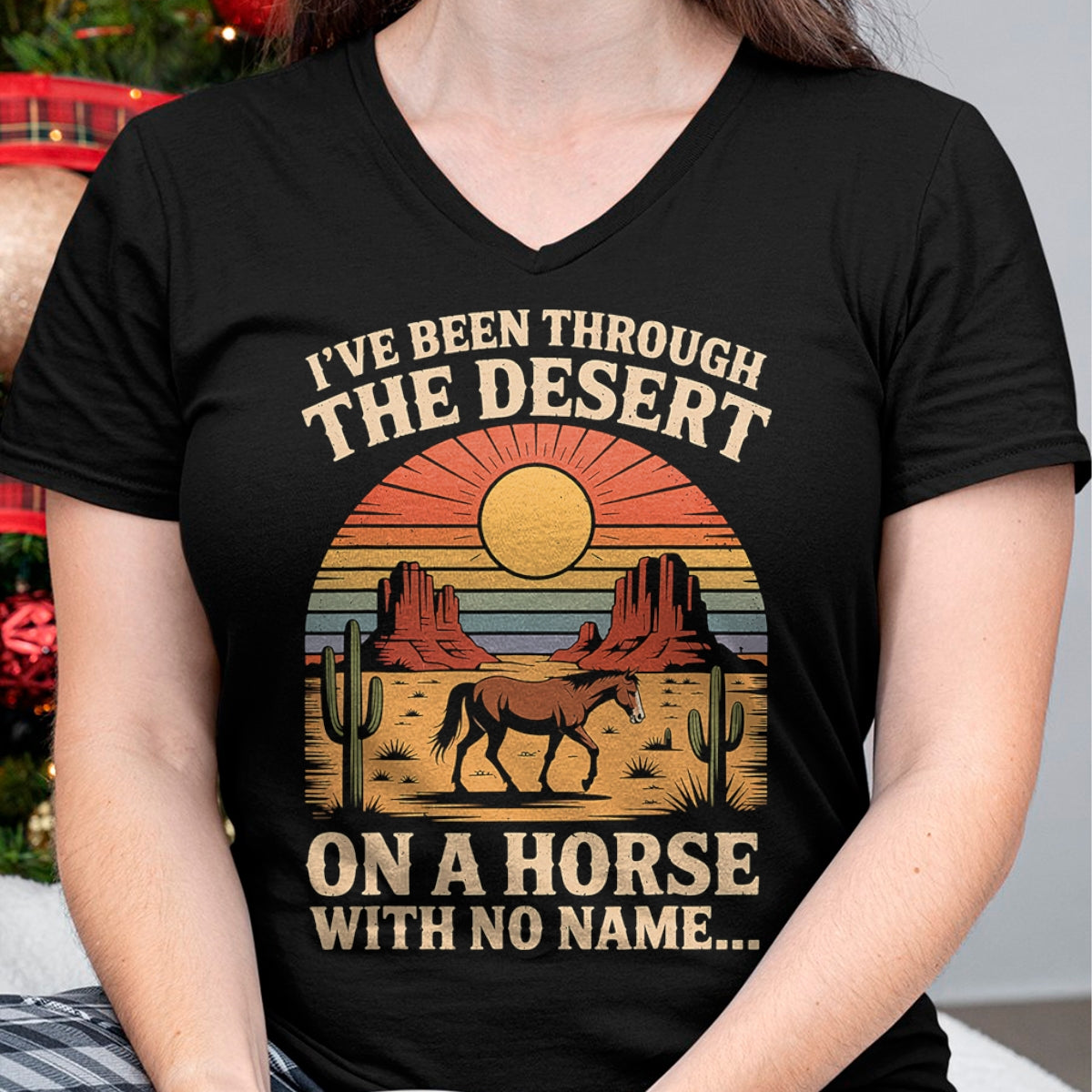 Best Horse Lover Shirt , Funny Horse UnisexT-Shirt/Hoodie/Sweatshirt HLT00 - Fun I_ve Been Through The Deserts On A Horses with No Name T-Shirt