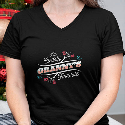 Best Grandma Shirt, Proud Grandma Unisex T-Shirt/Hoodie/Sweatshirt HLT00 - I'm Clearly Granny's Favorite Grandson Granddaughter Grandma T-Shirt