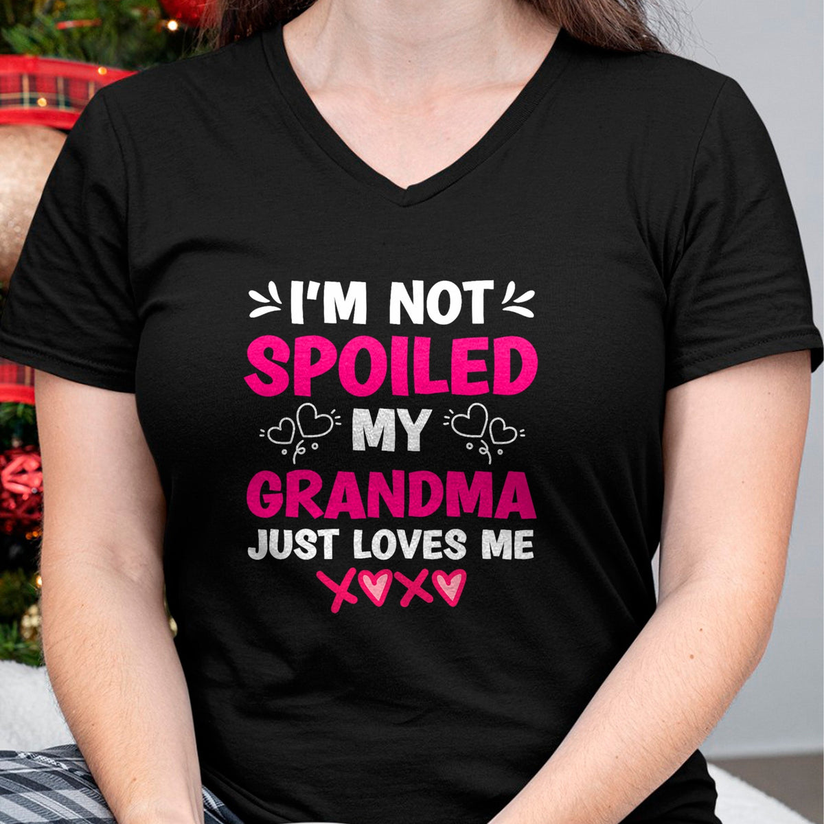 Best Wife Shirt, Wife and Husband Unisex T-Shirt/Hoodie/Sweatshirt HLT00 - I'm Not Spoiled My Grandma Just Loves Me Granddaughter Girls T-Shirt