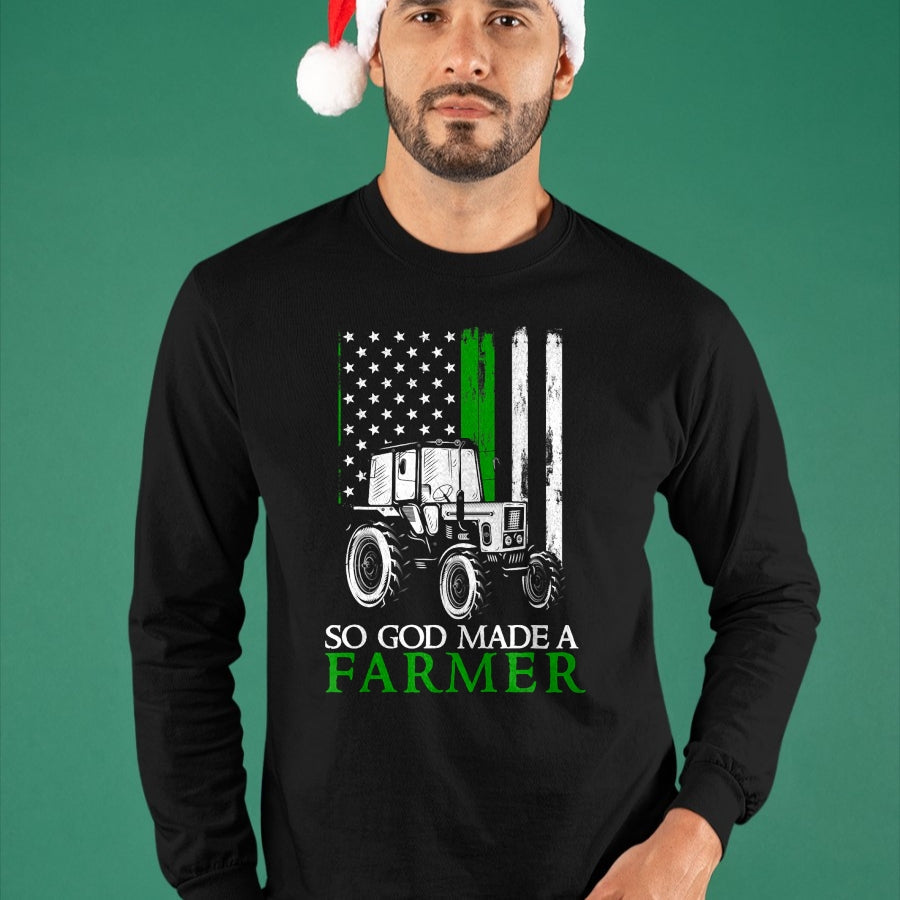 Best Farmer Life Shirt, Funny Farmer UnisexT-Shirt/Hoodie/Sweatshirt HLT00 - So God Made A Farmer, Farming Farmer T-Shirt (4)