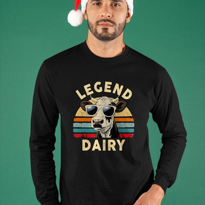 Best Farmer Life Shirt, Funny Farmer UnisexT-Shirt/Hoodie/Sweatshirt HLT00 - Legend Dairy Funny Farmer Cow Farmer Pun Graphic Cow Vintage T-Shirt