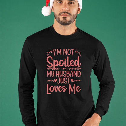 Best Wife Shirt, Wife and Husband Unisex T-Shirt/Hoodie/Sweatshirt HLT00 - Gift for wife T shirt, spoiled wife   Funny Spoiled Wife Art For Women Girls Husband Spoiled Wife Pu