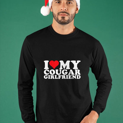 Best Wife Shirt, Wife and Husband Unisex T-Shirt/Hoodie/Sweatshirt HLT00 - I Love My Cougar Girlfriend I Heart My Cougar GF T-Shirt