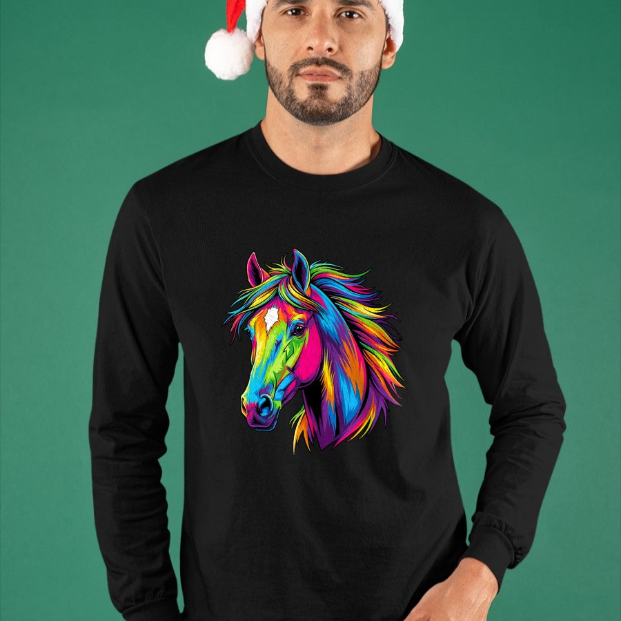 Best Horse Lover Shirt , Funny Horse UnisexT-Shirt/Hoodie/Sweatshirt HLT00 - Colorful Pop Art Horse T-Shirt