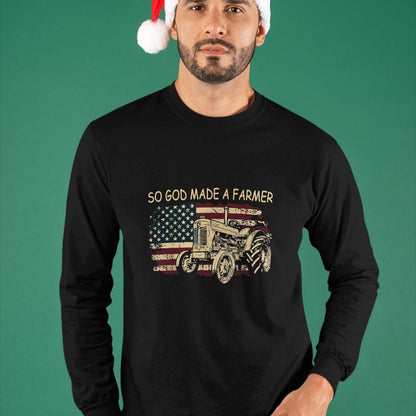 Best Farmer Life Shirt, Funny Farmer UnisexT-Shirt/Hoodie/Sweatshirt HLT00 - So God Made A Farmer, Farming Farmer T-Shirt (1)