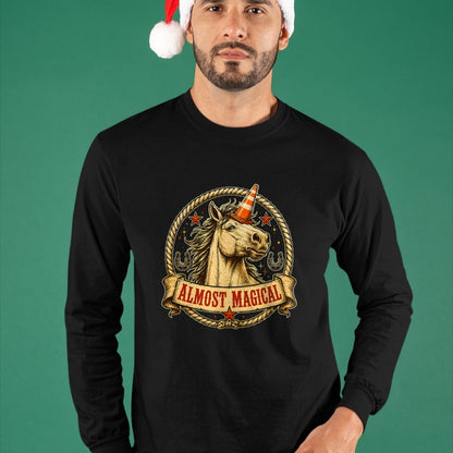 Best Horse Lover Shirt , Funny Horse UnisexT-Shirt/Hoodie/Sweatshirt HLT00 - Funny Horse Unicorn Graphic Almost Magical Slogan T-Shirt