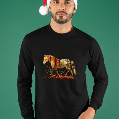 Best Horse Lover Shirt , Funny Horse UnisexT-Shirt/Hoodie/Sweatshirt HLT00 - Cute Horse Lover Autumn Leaves Pony Animal Wildlife T-Shirt