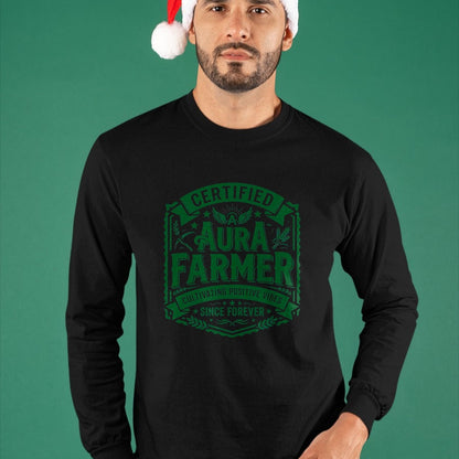 Best Farmer Life Shirt, Funny Farmer UnisexT-Shirt/Hoodie/Sweatshirt HLT00 - Certified Aura Farmer Positive Vibes Funny T-Shirt