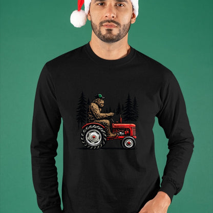 Best Farmer Life Shirt, Funny Farmer UnisexT-Shirt/Hoodie/Sweatshirt HLT00 - Bigfoot Tractor Farming Funny Farmer Sasquatch Lovers T-Shirt