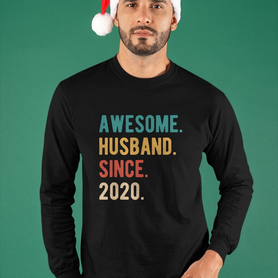 Best Wife Shirt, Wife and Husband Unisex T-Shirt/Hoodie/Sweatshirt HLT00 - 4th Year Wedding Anniversary Epic Awesome Husband Since 2020 T-Shirt