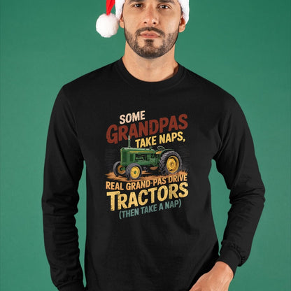 Best Farmer Life Shirt, Funny Farmer UnisexT-Shirt/Hoodie/Sweatshirt HLT00 - Farmer Some Grandpas Take Naps Cool Grandpas Drive Tractor T-Shirt