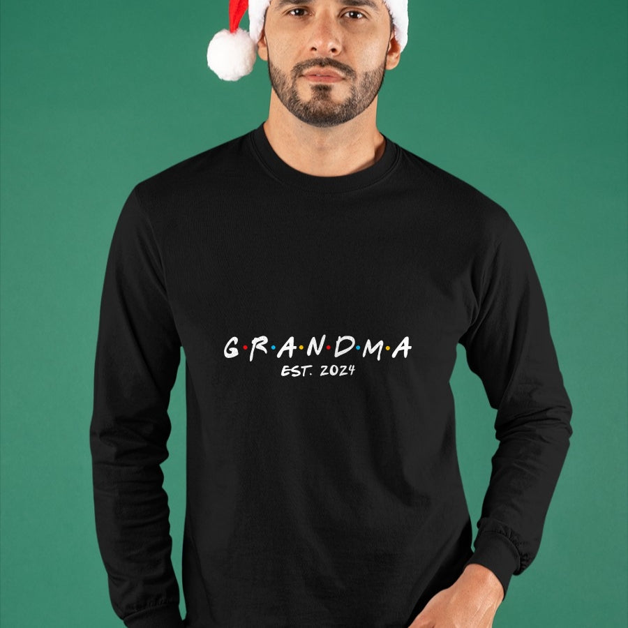 Best Grandma Shirt, Proud Grandma Unisex T-Shirt/Hoodie/Sweatshirt HLT00 - Soon to Be Grandma 2024 Gift Promoted to Grandma Est 2024 T-Shirt (1)