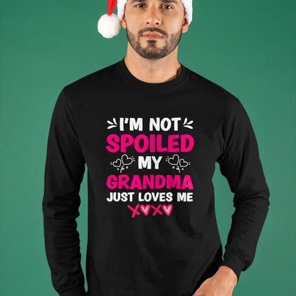 Best Wife Shirt, Wife and Husband Unisex T-Shirt/Hoodie/Sweatshirt HLT00 - I'm Not Spoiled My Grandma Just Loves Me Granddaughter Girls T-Shirt
