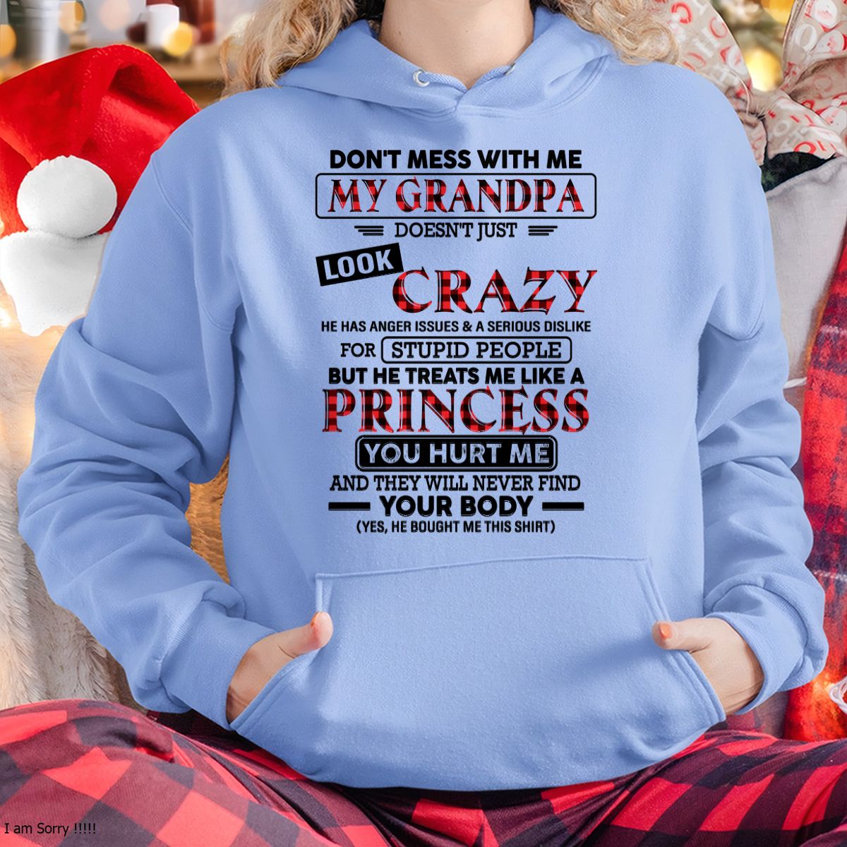 Crazy Grandpa Shirt for Girls – From Grandpa to Granddaughter NTTD00 (SKU07-131-00)