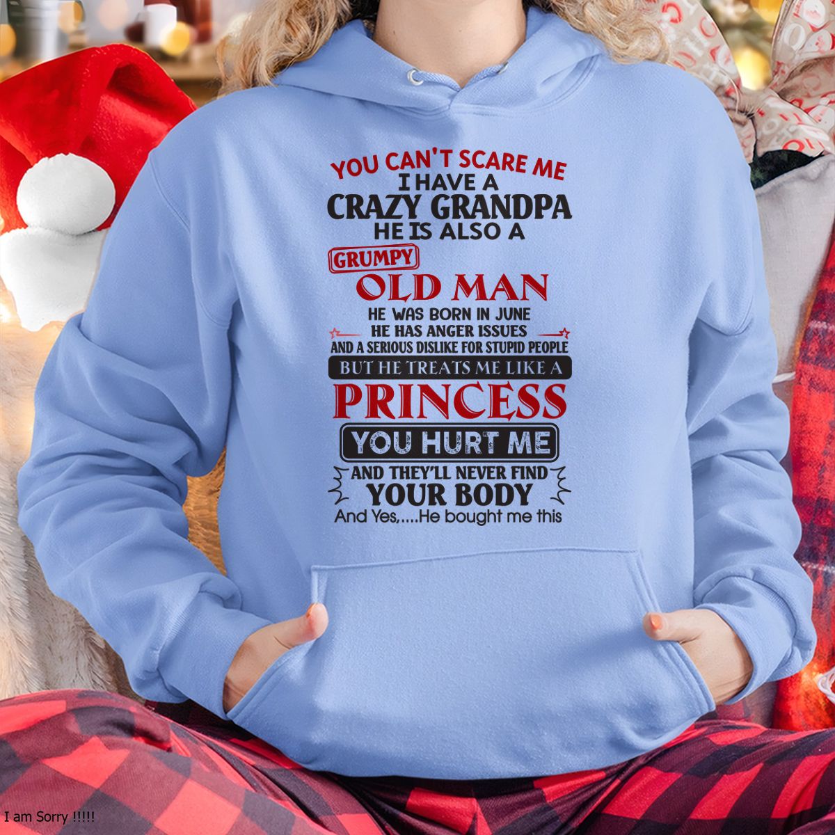 Grumpy Grandpa Girl Shirt – Don’t Mess with Me June Edition – From Grandpa to Granddaughter NTTD06 (SKU07-133-06)