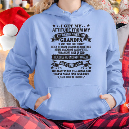 I Get My Attitude From My Grandpa February Edition – From Grandpa to Granddaughter NTTD02 (SKU07-162-02)