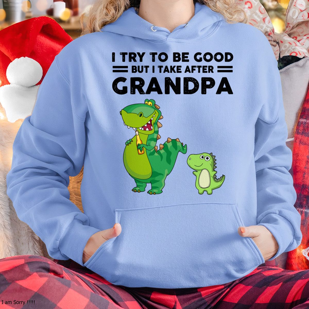 TRY TO BE GOOD BUT I TAKE AFTER GRANDPA- Grandpa T shirt (for granddaughter) NTTD00 (SKU.GRANDPA21)