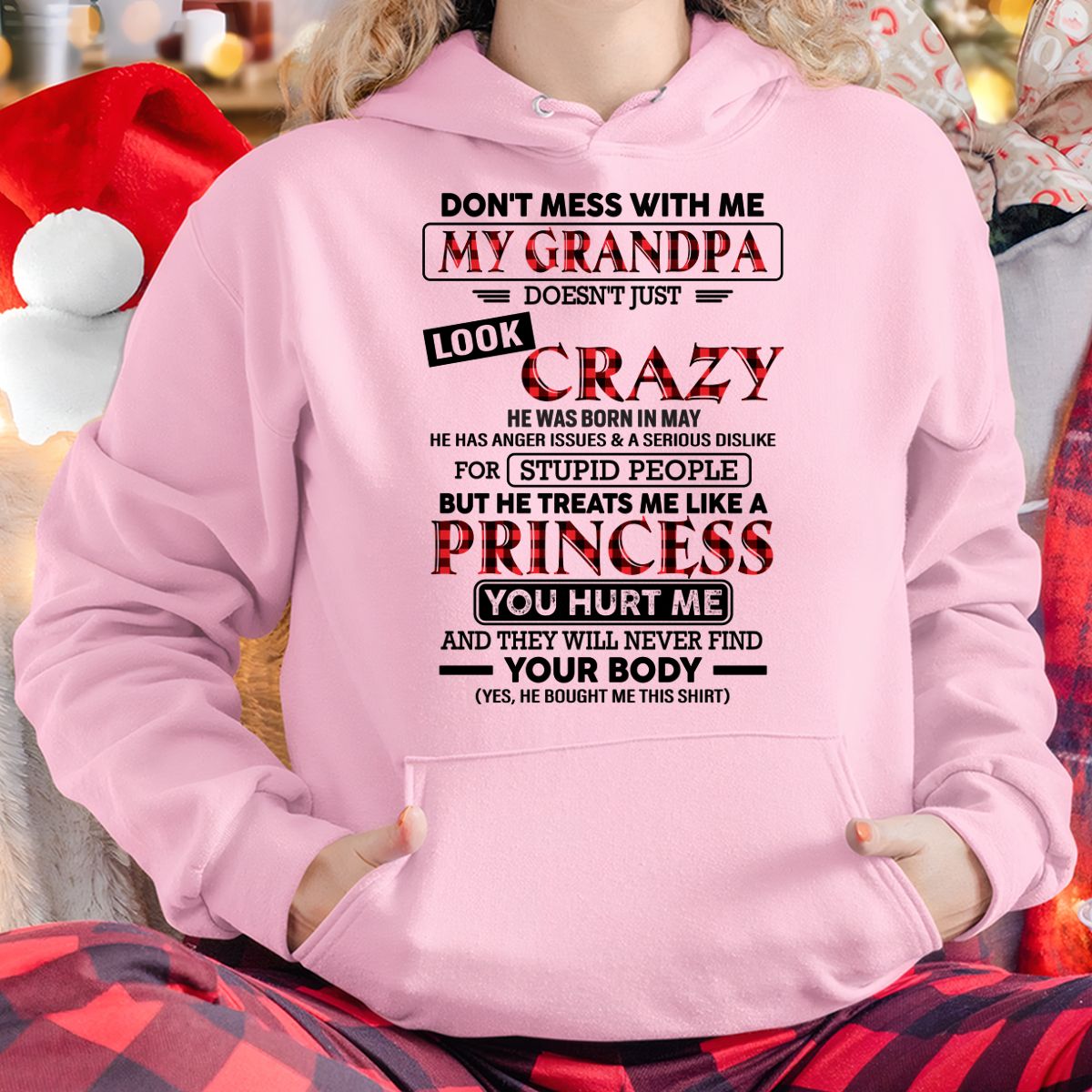 Crazy Grandpa Shirt for Girls May Edition – From Grandpa to Granddaughter NTTD05 (SKU07-131-05)