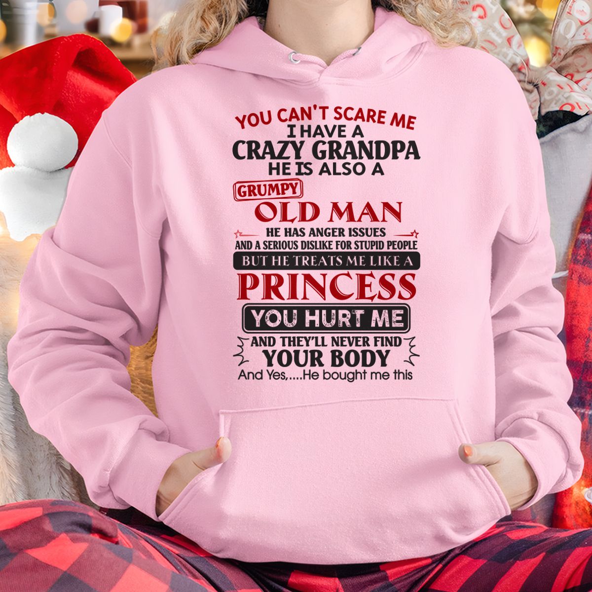 Grumpy Grandpa Girl Shirt – Don’t Mess with Me – From Grandpa to Granddaughter NTTD00 (SKU07-133-00)