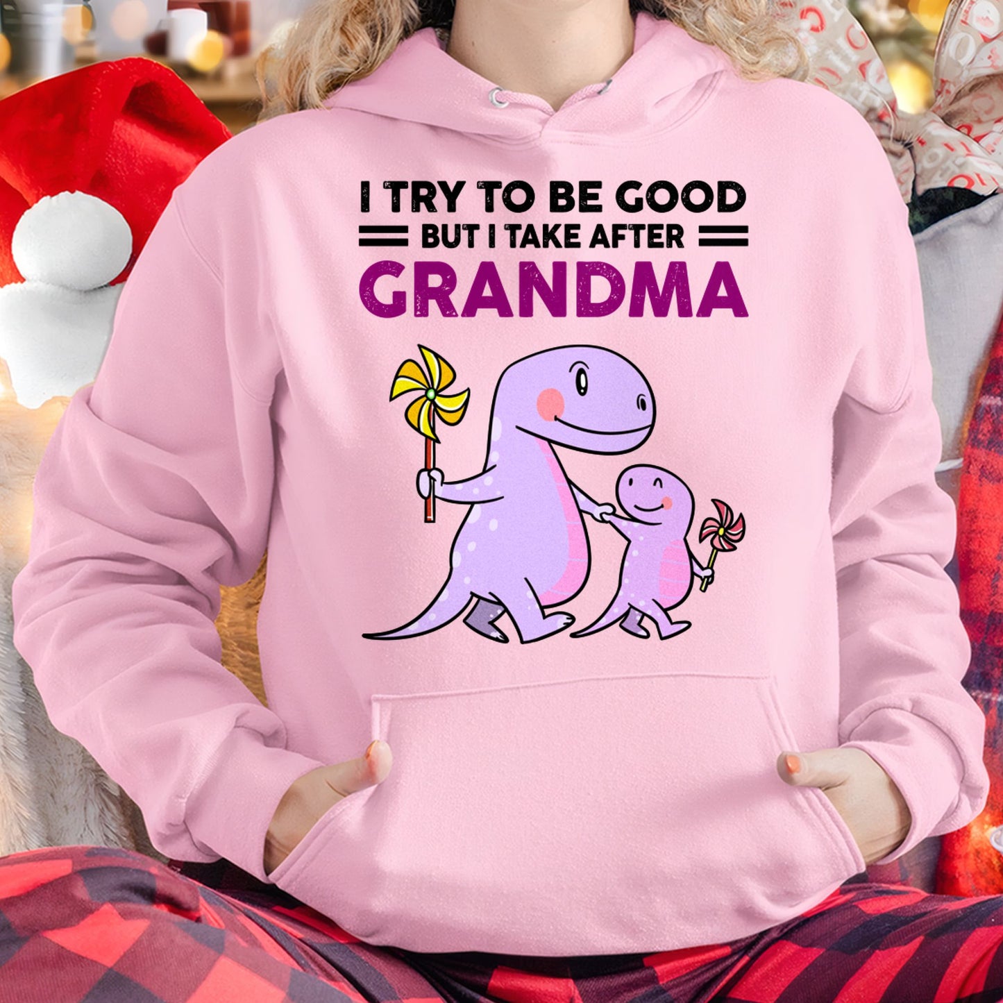 TRY TO BE GOOD BUT I TAKE AFTER GRANDMA- For granddaughter T shirt NTTD00 (SKU07-87)