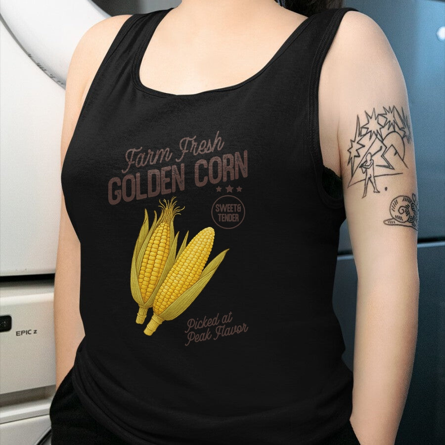 Best Farmer Life Shirt, Funny Farmer UnisexT-Shirt/Hoodie/Sweatshirt HLT00 - Farm Fresh Golden Corn Retro Sweet Vegetable Farmers Market T-Shirt