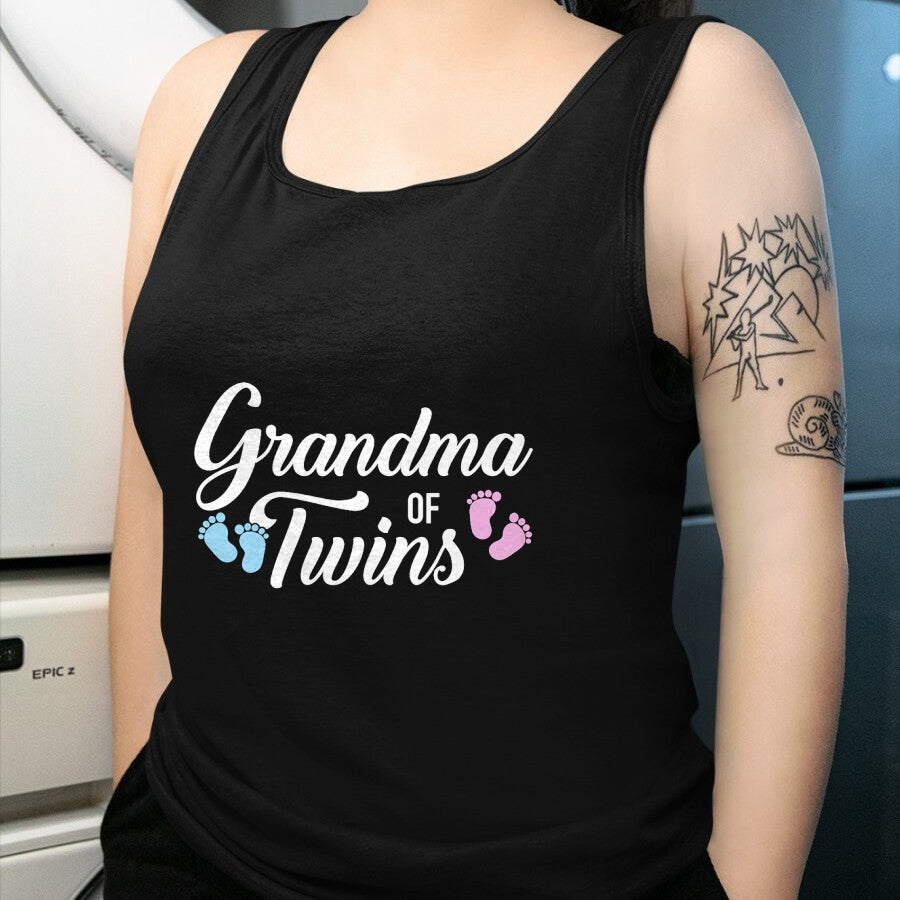 Best Grandma Shirt, Proud Grandma Unisex T-Shirt/Hoodie/Sweatshirt HLT00 - Grandma of twins T-Shirt