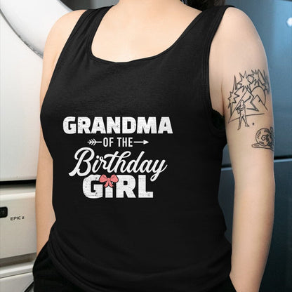 Best Grandma Shirt, Proud Grandma Unisex T-Shirt/Hoodie/Sweatshirt HLT00 - Grandma of the birthday granddaughter girl T-Shirt