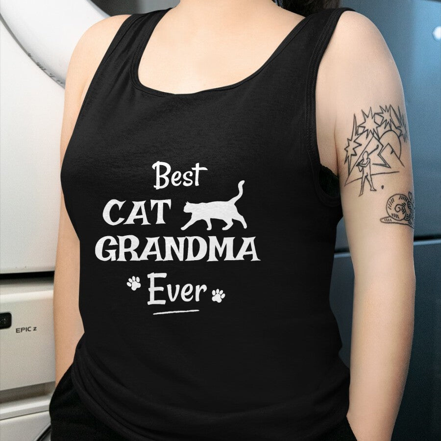 Best Grandma Shirt, Proud Grandma Unisex T-Shirt/Hoodie/Sweatshirt HLT00 - Best Cat Grandma Ever T Shirt Novelty Gift From Cat Shirt T-Shirt