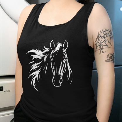 Best Horse Lover Shirt , Funny Horse UnisexT-Shirt/Hoodie/Sweatshirt HLT00 - Cute & Elegant Horse Silhouette Art for Horse Lovers T-Shirt, Men, Black, 3X-Large
