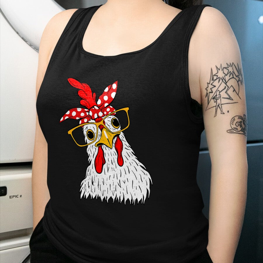 Best Farmer Life Shirt, Funny Farmer UnisexT-Shirt/Hoodie/Sweatshirt HLT00 - Chicken Bandana Girl - Poultry Owner Rancher Farmer Backyard T-Shirt
