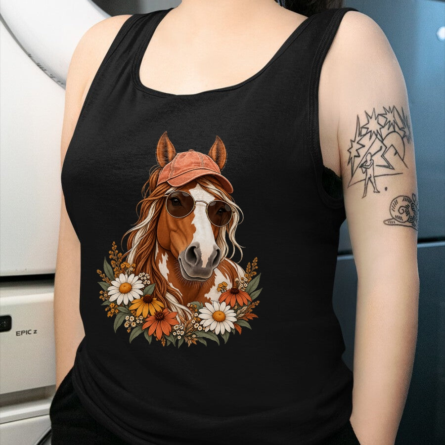 Best Horse Lover Shirt , Funny Horse UnisexT-Shirt/Hoodie/Sweatshirt HLT00 - Cute Floral Horse Western Cowgirl for Kids Girls T-Shirt