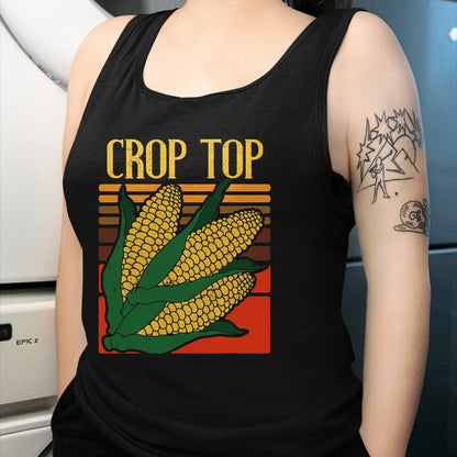 Best Farmer Life Shirt, Funny Farmer UnisexT-Shirt/Hoodie/Sweatshirt HLT00 - Corn Farmer Funny Crop Top Vintage Farming Humor Design T-Shirt