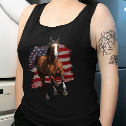 Best Horse Lover Shirt , Funny Horse UnisexT-Shirt/Hoodie/Sweatshirt HLT00 - Horse Equestrian Riding USA Flag US America American Graphic T-Shirt