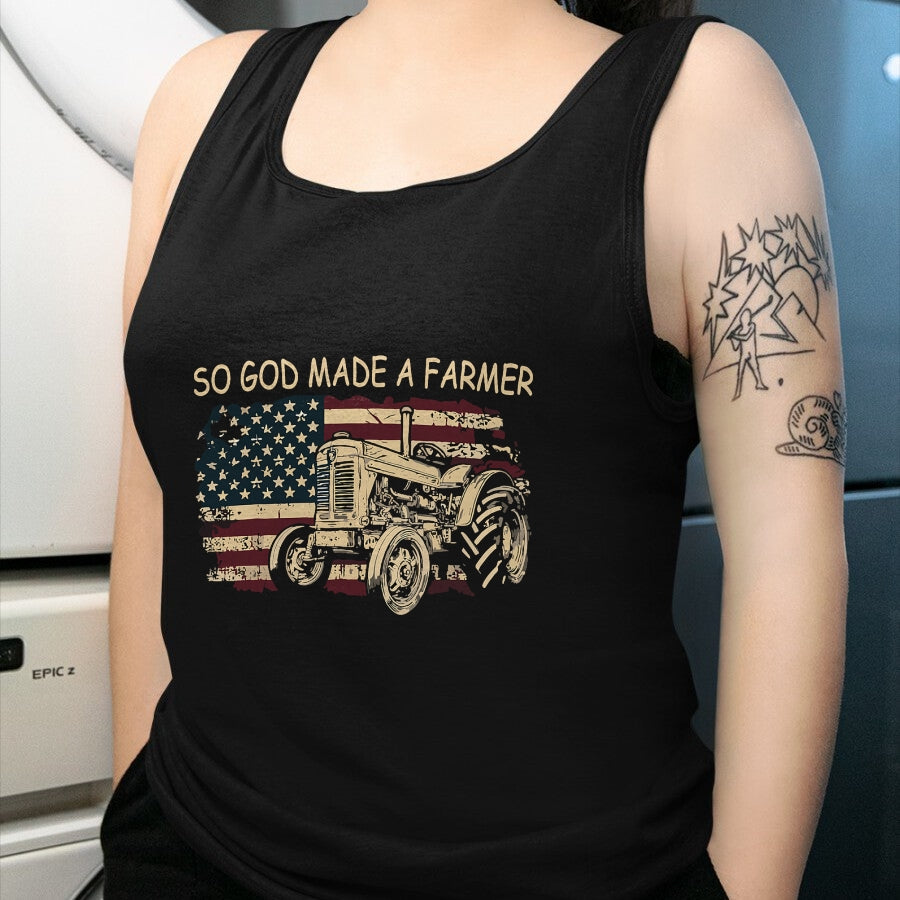 Best Farmer Life Shirt, Funny Farmer UnisexT-Shirt/Hoodie/Sweatshirt HLT00 - So God Made A Farmer, Farming Farmer T-Shirt (1)