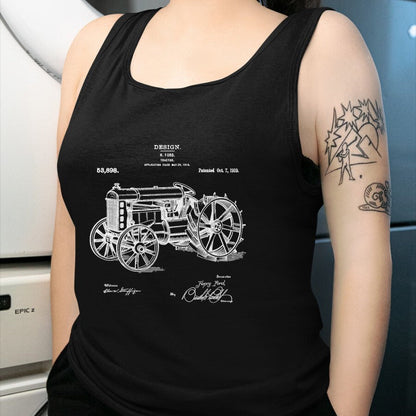 Best Farmer Life Shirt, Funny Farmer UnisexT-Shirt/Hoodie/Sweatshirt HLT00 -Classic Vintage Patent 1919 Farm Tractor Gift T-Shirt Small