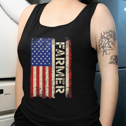 Best Farmer Life Shirt, Funny Farmer UnisexT-Shirt/Hoodie/Sweatshirt HLT00 - Farmer Tractors USA American Flag Patriotic Farming Men Tee T-Shirt