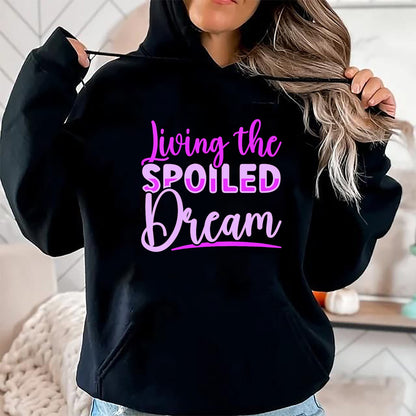 Best Wife Shirt, Wife and Husband Unisex T-Shirt/Hoodie/Sweatshirt HLT00 - Gift for wife T shirt, spoiled wife   Womens Spoiled Wife Living The Spoiled Dream V-Neck T-Shirt (1)