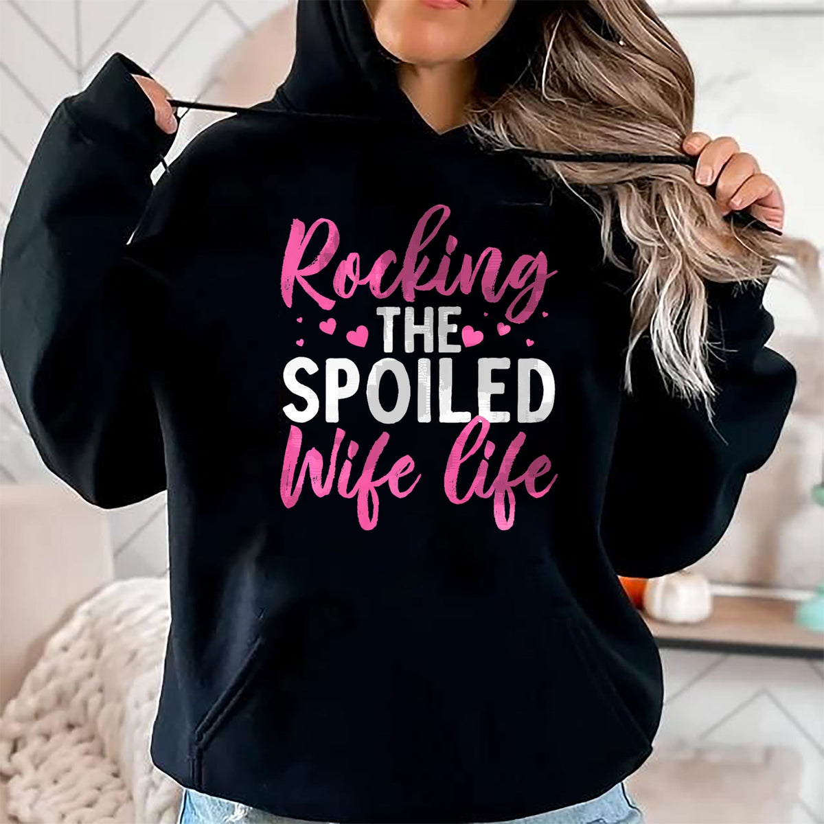 Best Wife Shirt, Wife and Husband Unisex T-Shirt/Hoodie/Sweatshirt HLT00 - Gift for wife T shirt, spoiled wife   Funny Spoiled Wife Art For Women Girls Husband Spoiled Wife Pr (31)