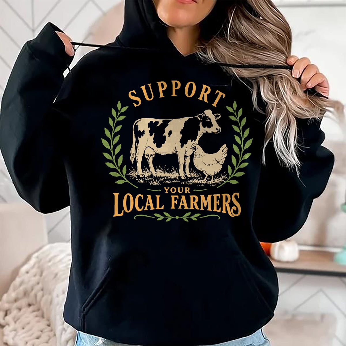 Best Farmer Life Shirt, Funny Farmer UnisexT-Shirt/Hoodie/Sweatshirt HLT00 - Support Your Local Farmers Farm Agriculture T-Shirt