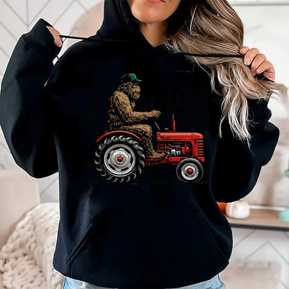 Best Farmer Life Shirt, Funny Farmer UnisexT-Shirt/Hoodie/Sweatshirt HLT00 - Bigfoot Tractor Farming Funny Farmer Sasquatch Lovers T-Shirt