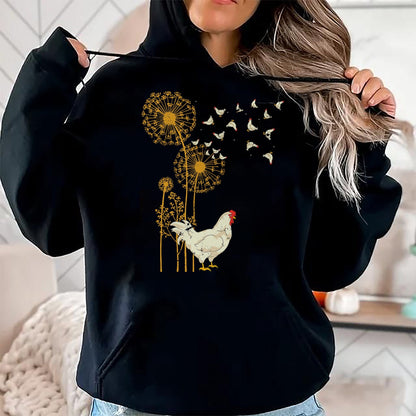 Best Farmer Life Shirt, Funny Farmer UnisexT-Shirt/Hoodie/Sweatshirt HLT00 - Farmer Poultry Bird Flower Farm Animal Dandelion Chicken T-Shirt Small