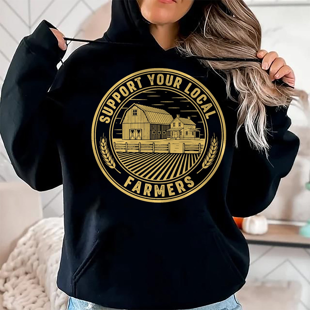 Best Farmer Life Shirt, Funny Farmer UnisexT-Shirt/Hoodie/Sweatshirt HLT00 - Vintage Support Your Local Farmers Farming Farm Farmer T-Shirt (3)