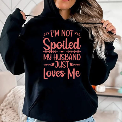 Best Wife Shirt, Wife and Husband Unisex T-Shirt/Hoodie/Sweatshirt HLT00 - Gift for wife T shirt, spoiled wife   Funny Spoiled Wife Art For Women Girls Husband Spoiled Wife Pu