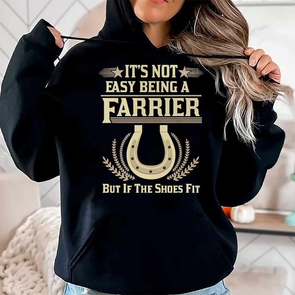 Best Farmer Life Shirt, Funny Farmer UnisexT-Shirt/Hoodie/Sweatshirt HLT00 - Farrier T Shirts For Men Women It's Not Easy Being A Farrier T-Shirt