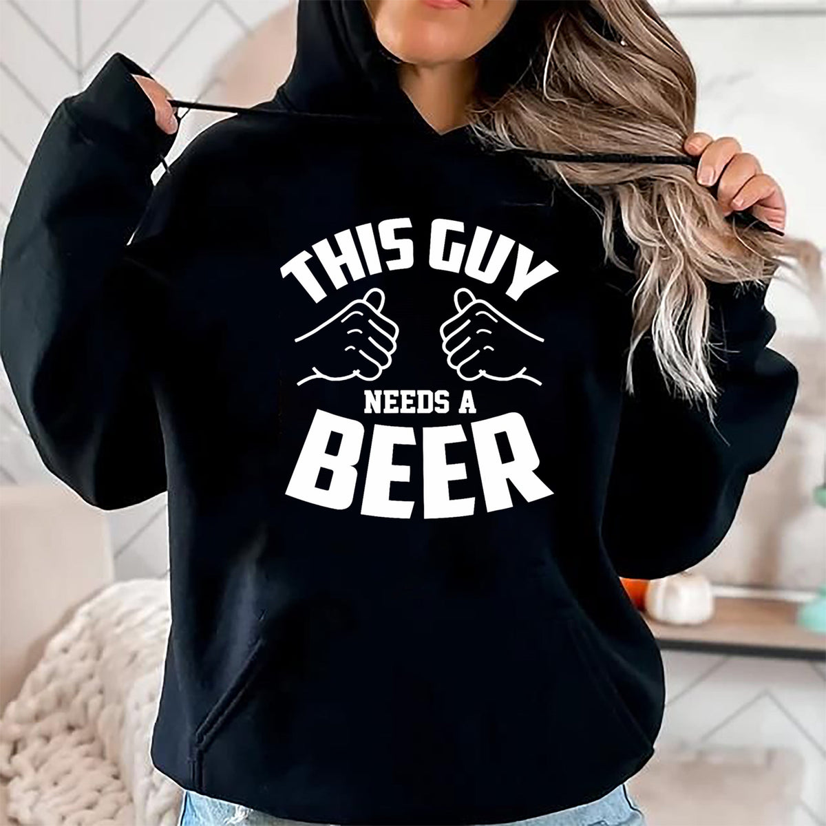 Best Wife Shirt, Wife and Husband Unisex T-Shirt/Hoodie/Sweatshirt HLT00 - Funny Guy Needs Beer Alcohol Lover T-Shirt